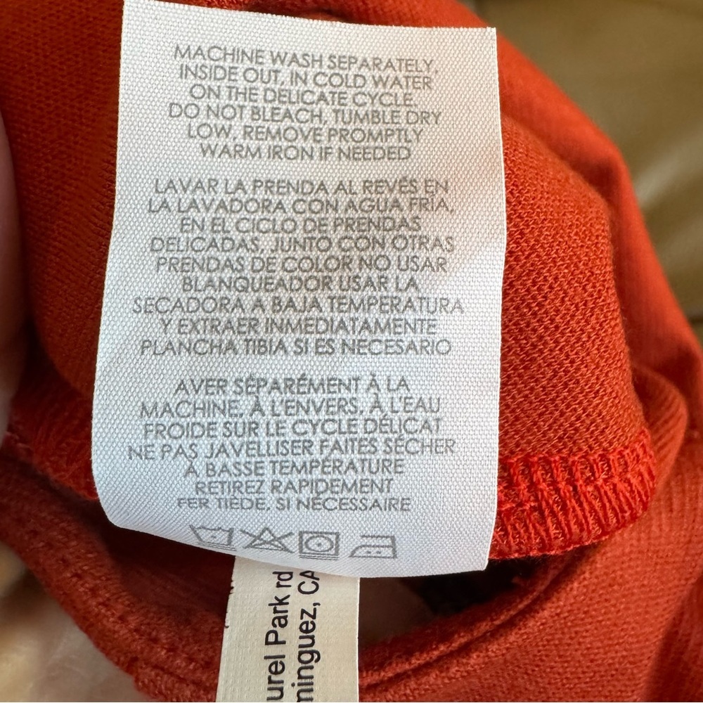 CAbi Orange Overlay Ponte Knit Pencil Skirt - Picture 9 of 9